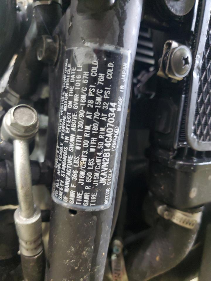 2012 Kawasaki Vn900 B VIN: JKAVN2B14CA070344 Lot: 54696795