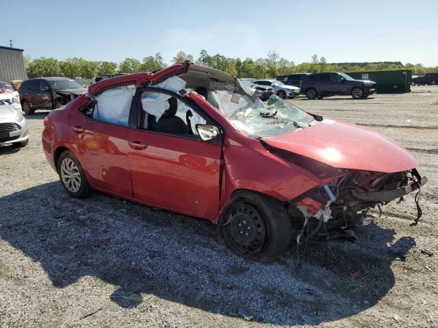 Sedans TOYOTA COROLLA 2017 Red