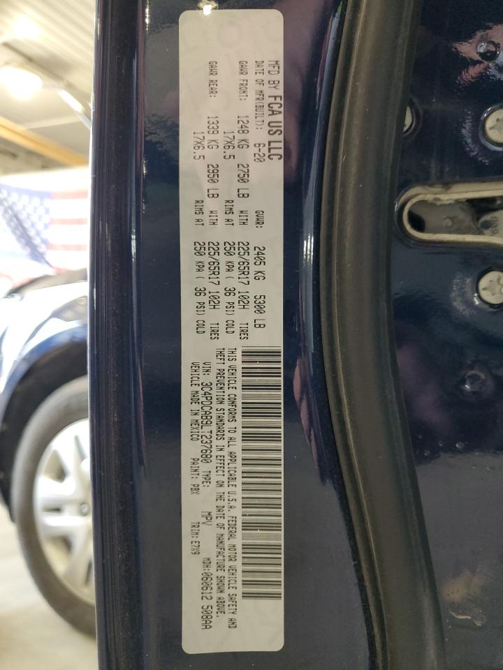 2020 Dodge Journey Se VIN: 3C4PDCAB9LT237680 Lot: 52815615