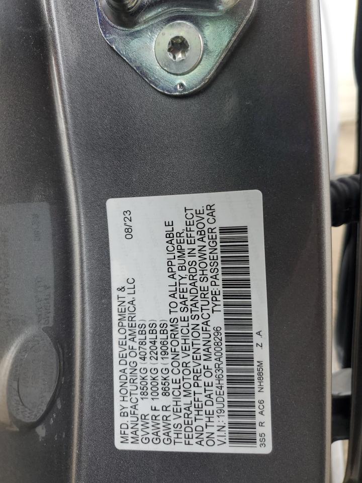 2024 Acura Integra A-Spec Tech VIN: 19UDE4H63RA008296 Lot: 51762615