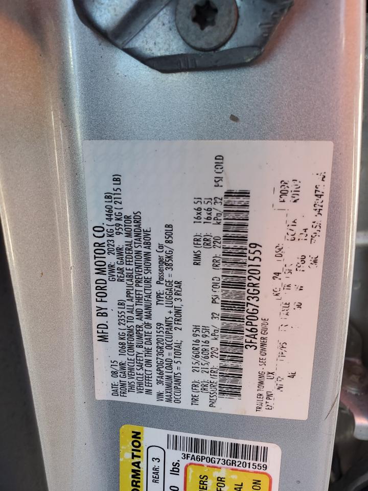 3fa6p0g73gr201559 3FA6P0G73GR201559 2016 Ford Fusion S