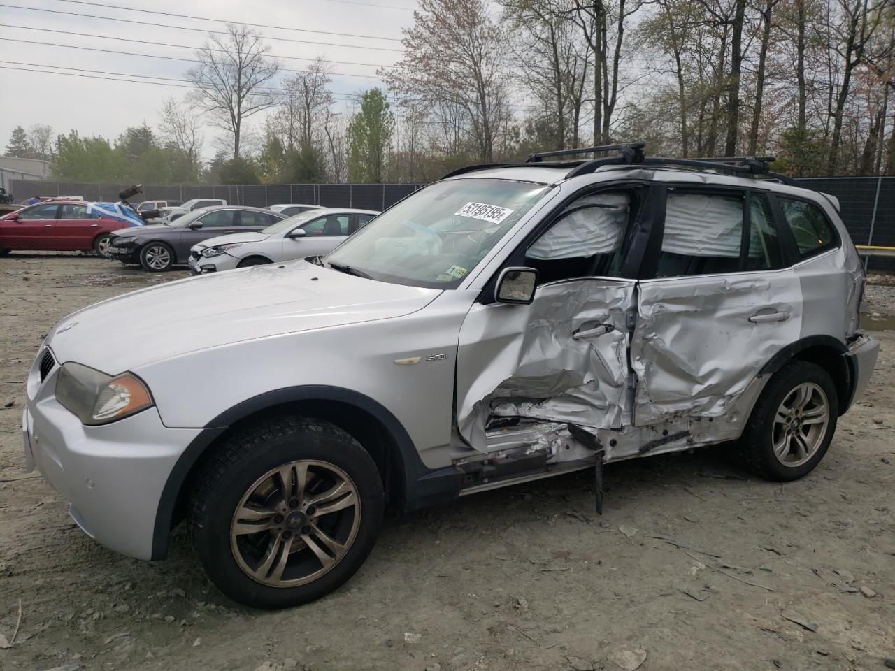 2006 Bmw X3 3.0I zu verkaufen in Waldorf, MD - Side
