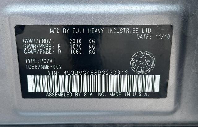 2011 SUBARU LEGACY 2.5I LIMITED