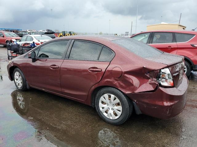  HONDA CIVIC 2012 Maroon