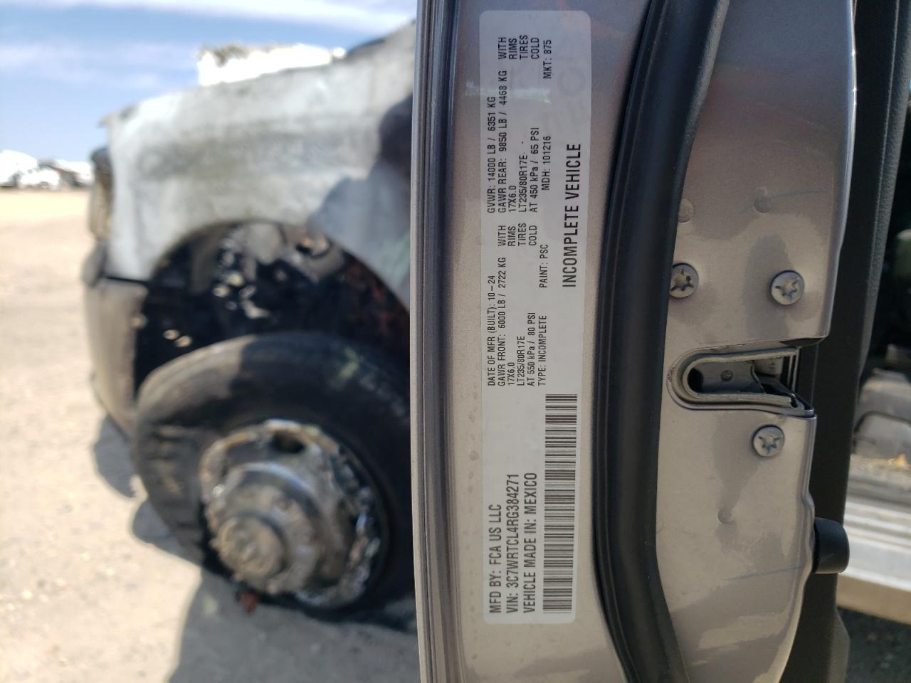 2024 Ram 3500 VIN: 3C7WRTCL4RG384271 Lot: 53158765