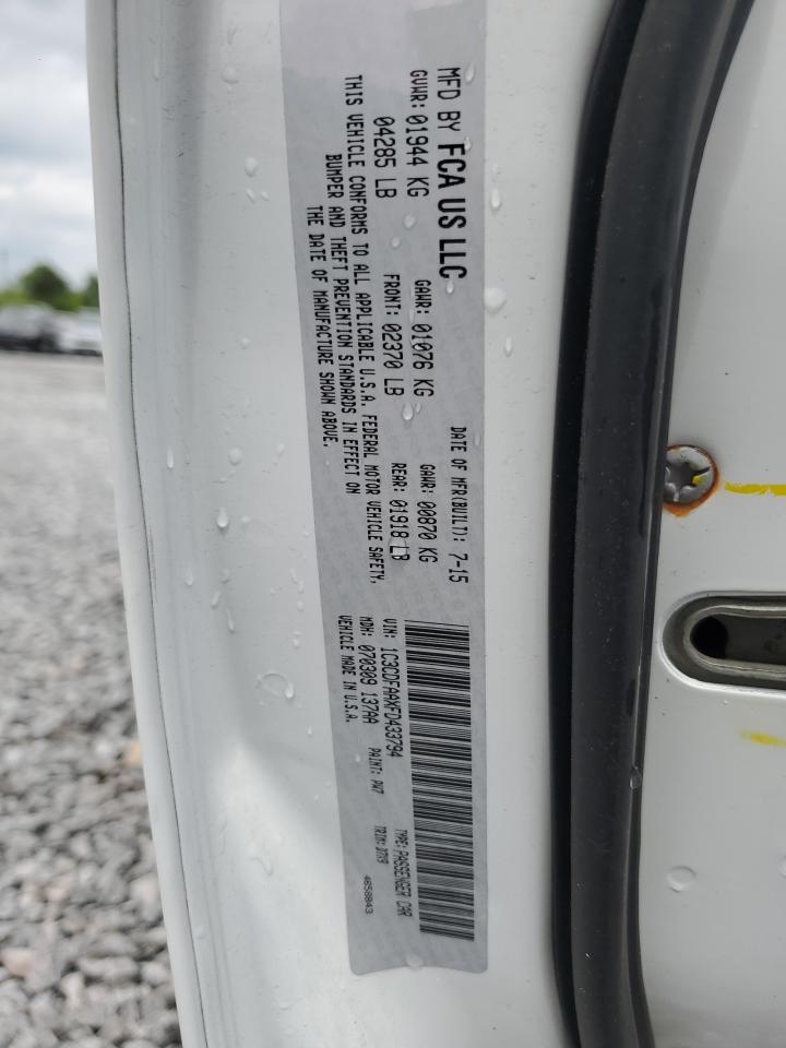 2015 Dodge Dart Se VIN: 1C3CDFAAXFD433794 Lot: 50353655