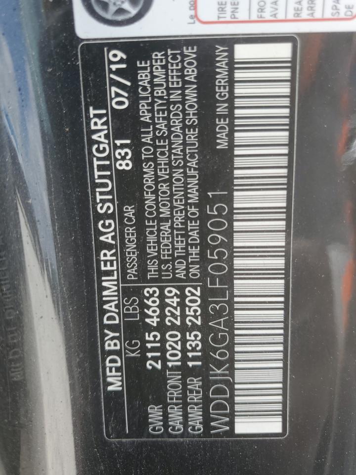 2020 Mercedes-Benz Sl 450 VIN: WDDJK6GA3LF059051 Lot: 55202255