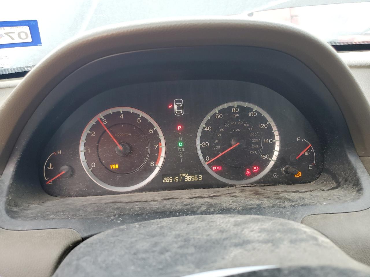 HONDA ACCORD 2010 VIN 1HGCP2F38AA083891 zdjęcie 9