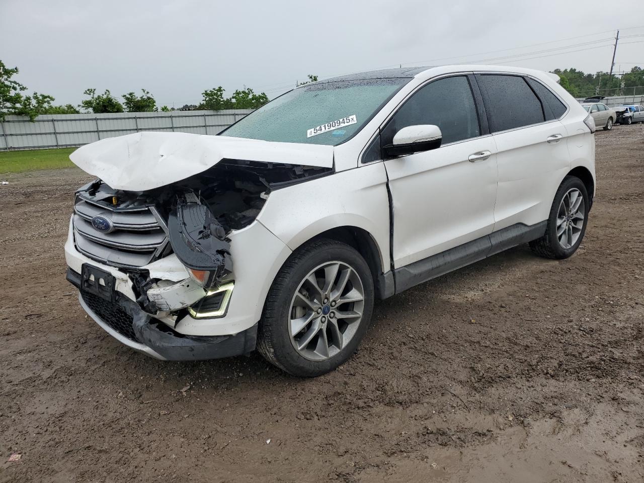 2015 Ford Edge Titanium zu verkaufen in Houston, TX - Front End
