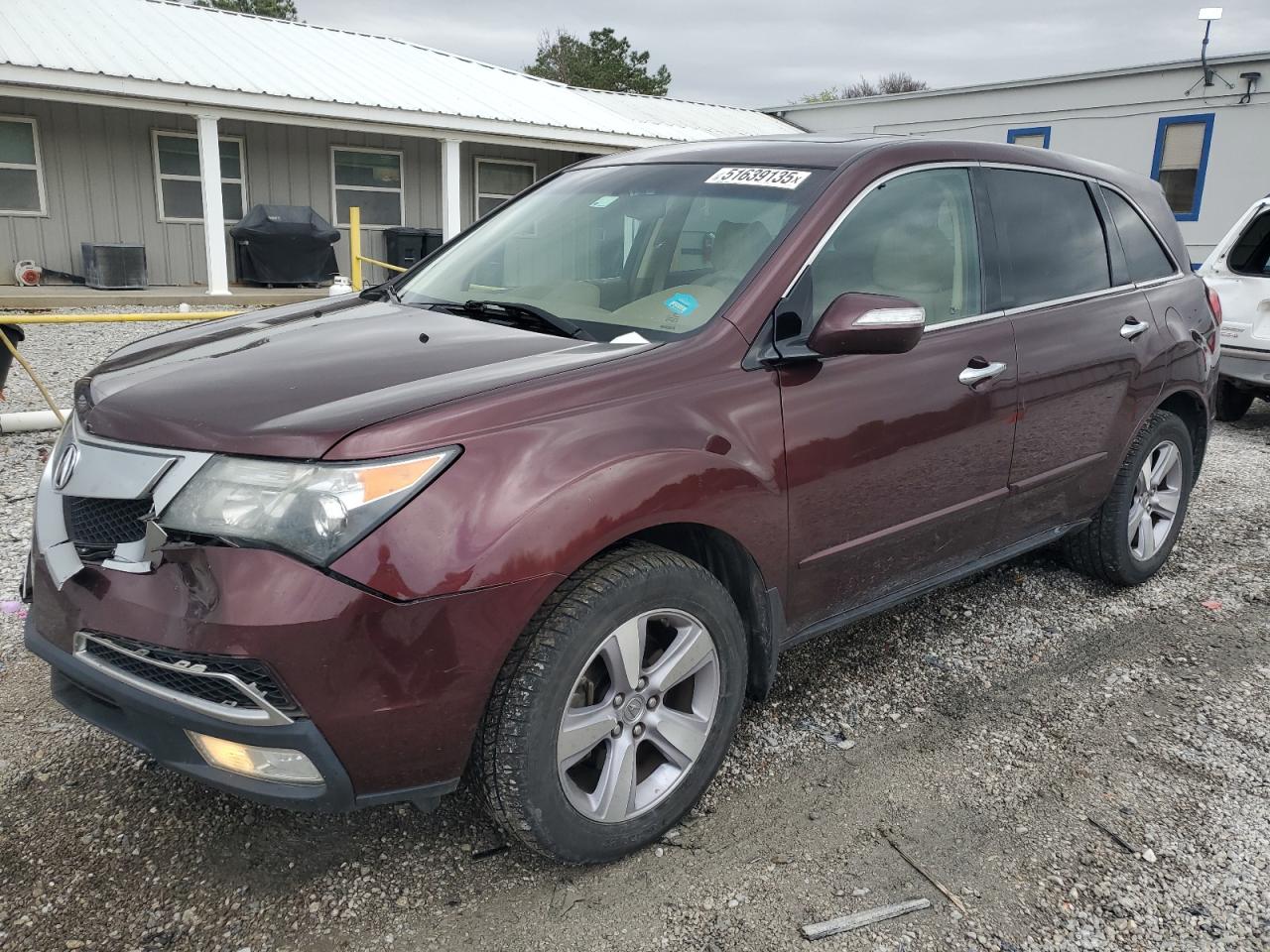 2013 Acura Mdx Technology للبيع في Prairie Grove، AR - Front End