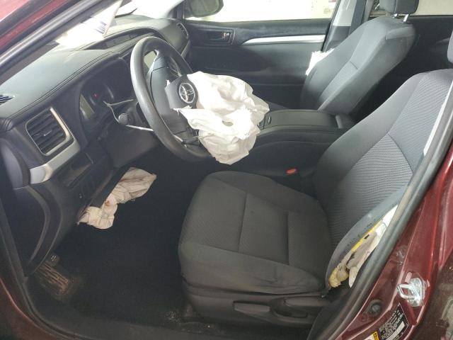  TOYOTA HIGHLANDER 2016 Burgundy