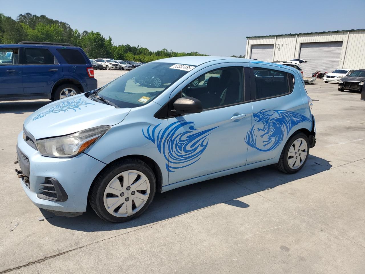 2016 Chevrolet Spark Ls продається в Gaston, SC - Rear End