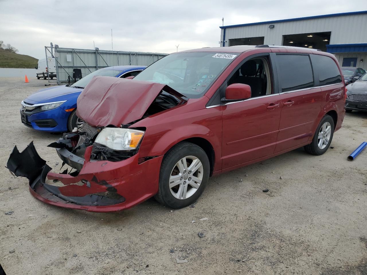 2011 Dodge Grand Caravan Crew იყიდება Mcfarland-ში, WI - Front End