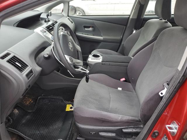 TOYOTA PRIUS 2012 Czerwony