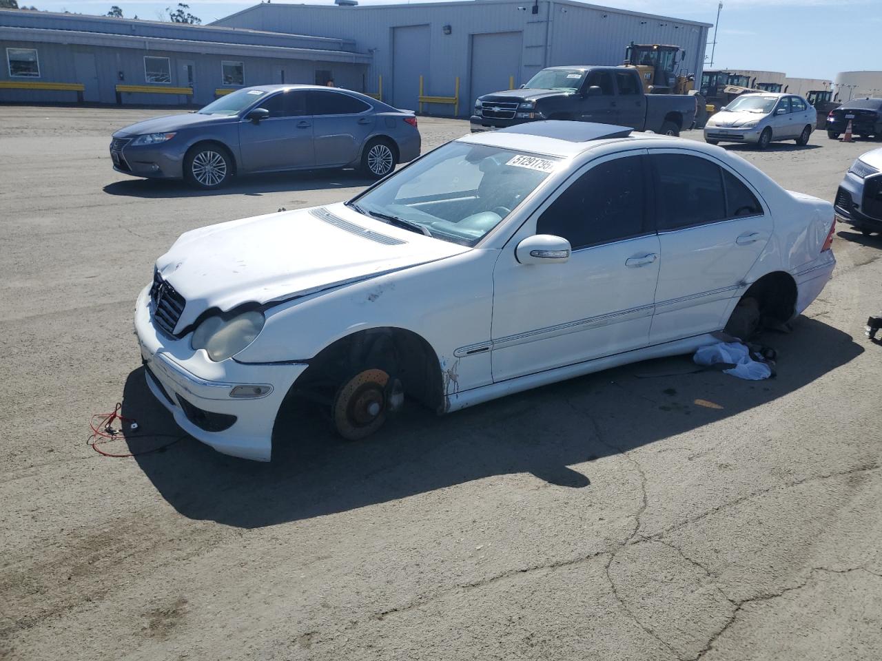 2007 Mercedes-Benz C 230 за продажба в Martinez, CA - Vandalism