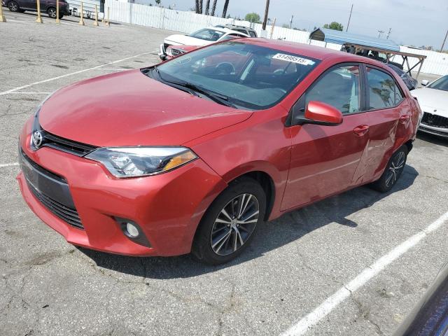 Sedans TOYOTA COROLLA 2016 Red