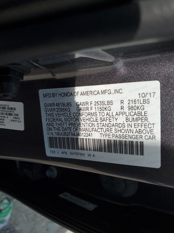 2018 Acura Tlx Tech VIN: 19UUB2F54JA012241 Lot: 52348975