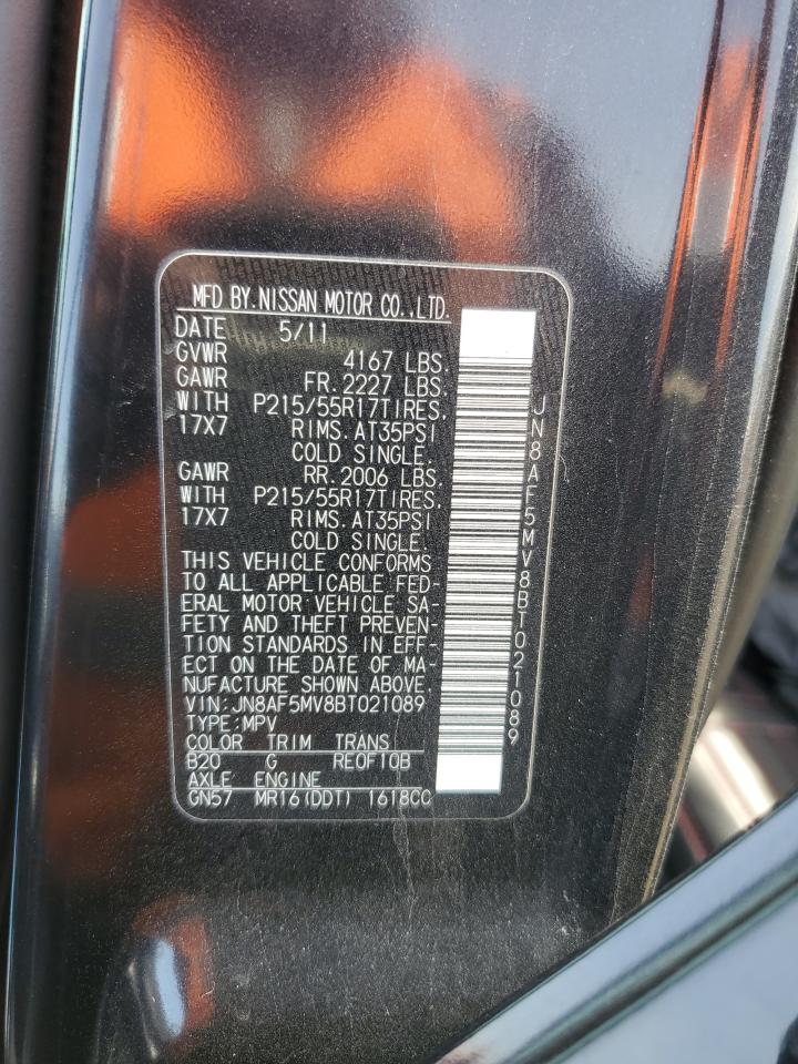 2011 Nissan Juke S VIN: JN8AF5MV8BT021089 Lot: 53338145