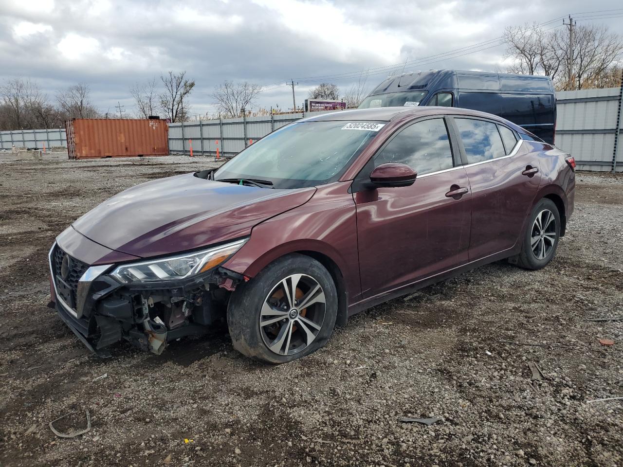 2020 Nissan Sentra Sv იყიდება Chicago Heights-ში, IL - Front End