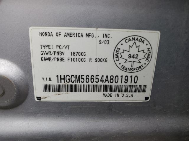2004 HONDA ACCORD EX