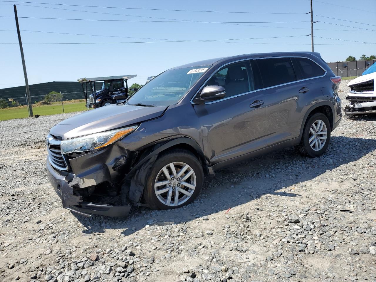 2015 Toyota Highlander Le de vânzare în Tifton, GA - Front End