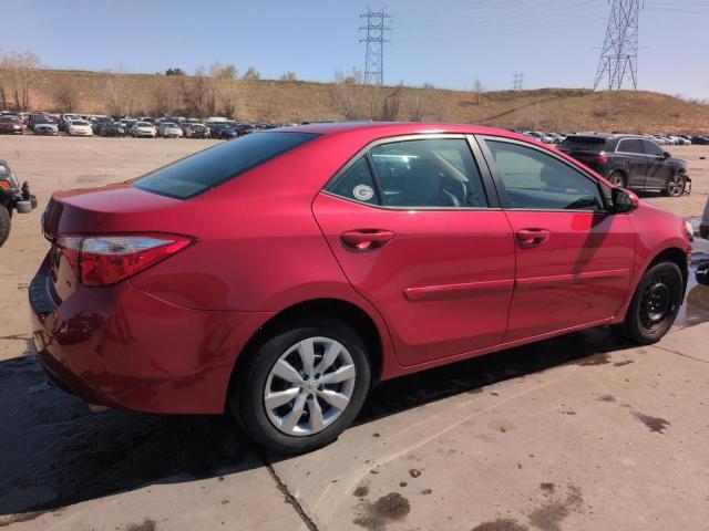  TOYOTA COROLLA 2015 Czerwony