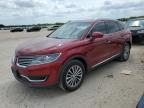 2016 Lincoln Mkx Select за продажба в San Antonio, TX - Hail