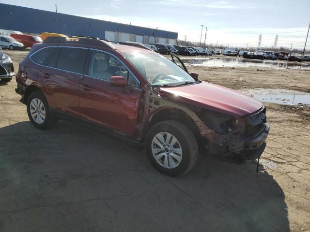  SUBARU OUTBACK 2017 Czerwony