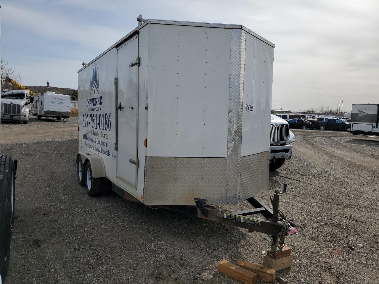 2012 Carry-On Enclosed Cargo Trailer იყიდება Billings-ში, MT - Hail