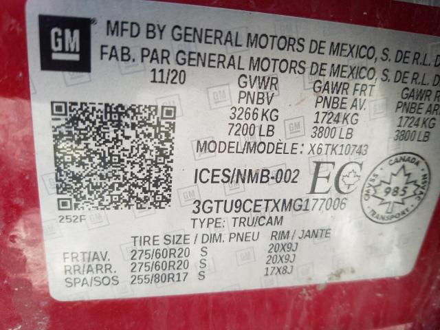 2021 GMC SIERRA K1500 ELEVATION  