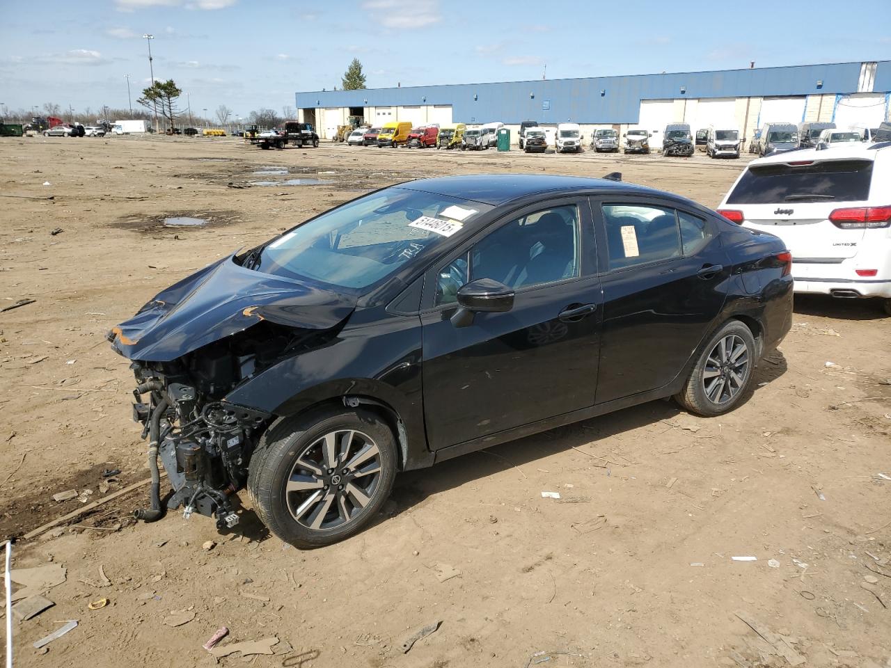 2021 Nissan Versa Sv продається в Woodhaven, MI - Front End