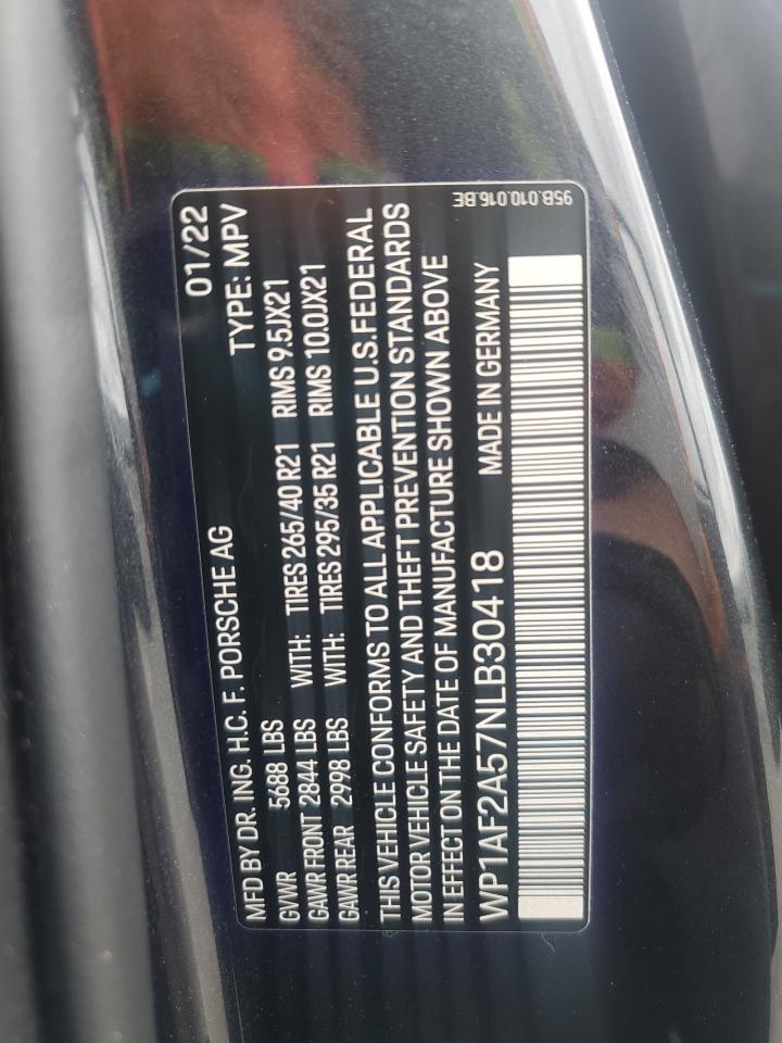 2022 Porsche Macan Gts VIN: WP1AF2A57NLB30418 Lot: 53658525