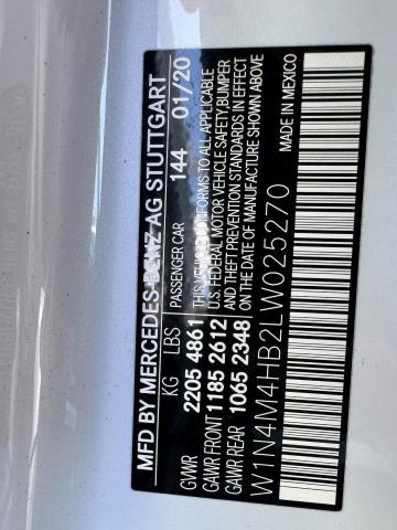 2020 MERCEDES-BENZ GLB 250 4MATIC