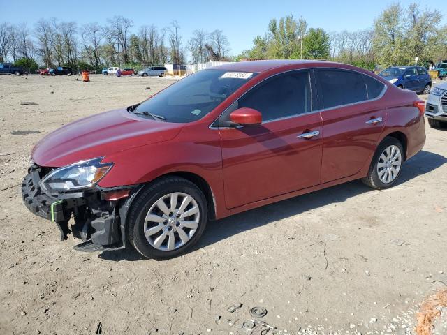  NISSAN SENTRA 2016 Czerwony