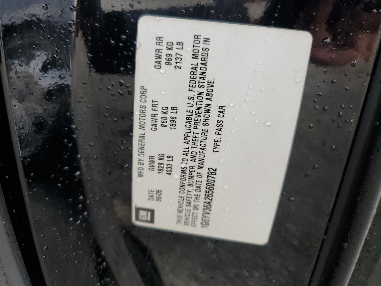2006 Cadillac Xlr VIN: 1G6YV36A265600782 Lot: 54352705