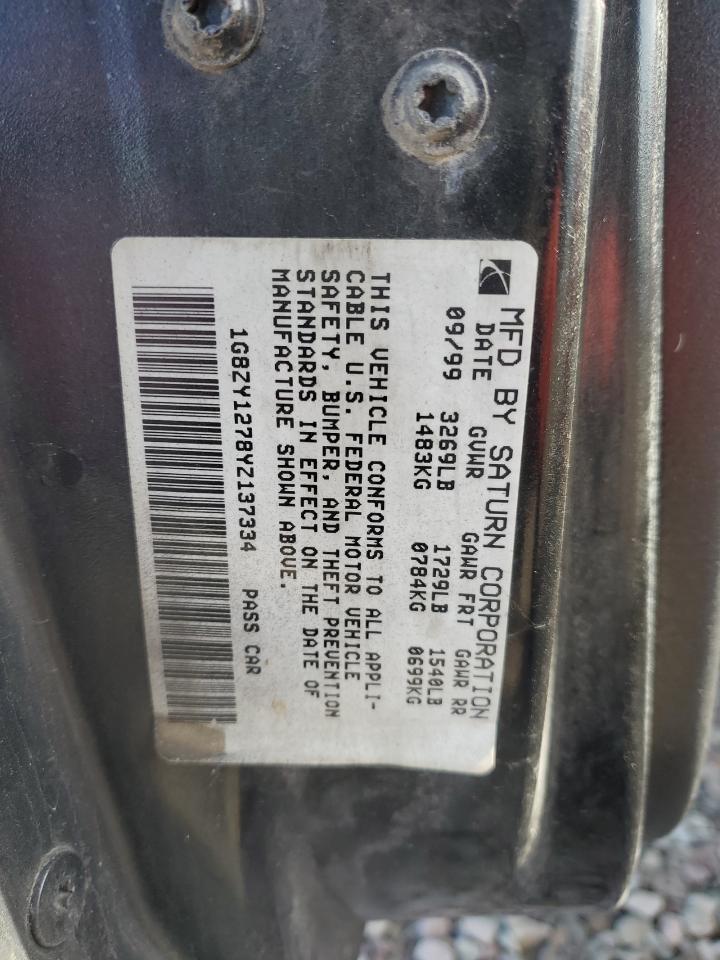 2000 Saturn Sc2 VIN: 1G8ZY1278YZ137334 Lot: 50433815