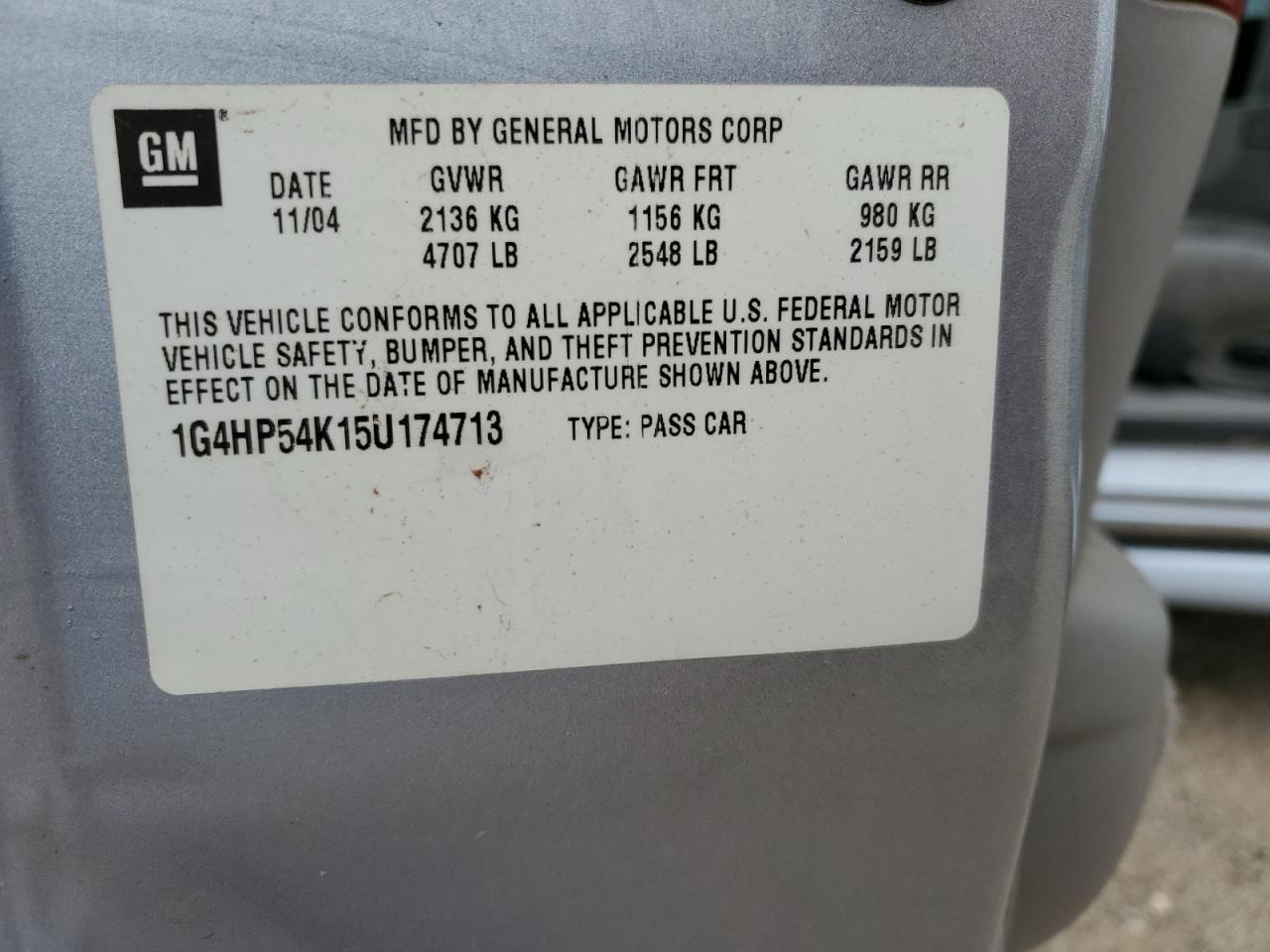 2005 Buick Lesabre Custom VIN: 1G4HP54K15U174713 Lot: 53946775