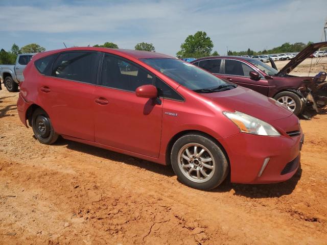  TOYOTA PRIUS 2012 Красный