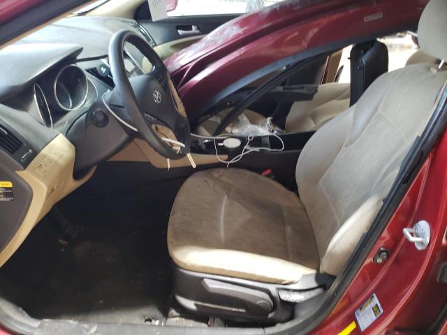  HYUNDAI SONATA 2012 Czerwony