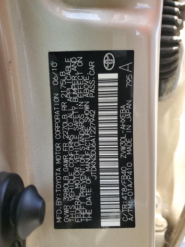 2010 Toyota Prius VIN: JTDKN3DU0A1230044 Lot: 55228035