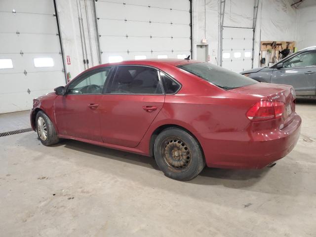  VOLKSWAGEN PASSAT 2015 Красный