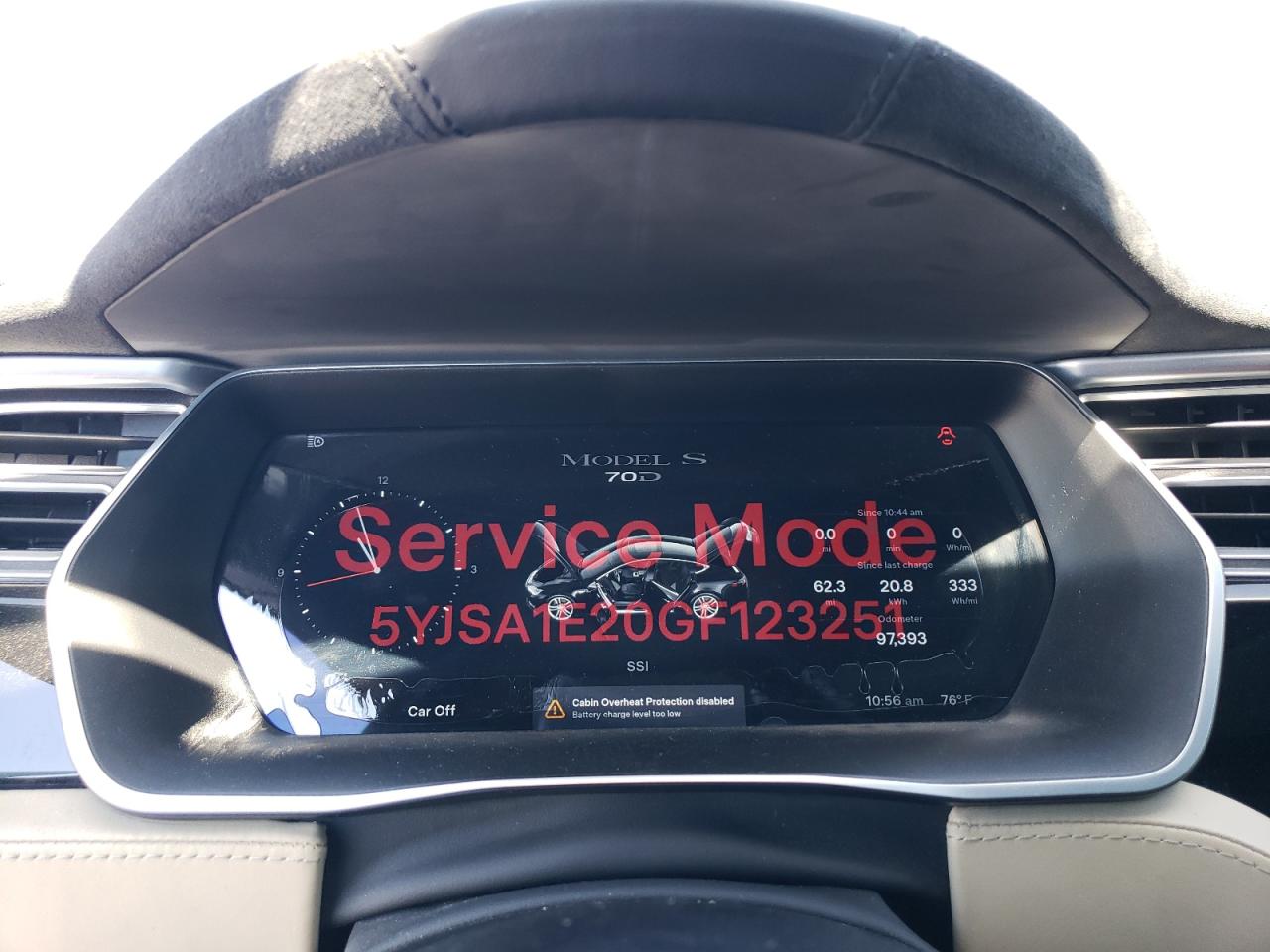 2016 Tesla Model S VIN: 5YJSA1E20GF123251 Lot: 52791625