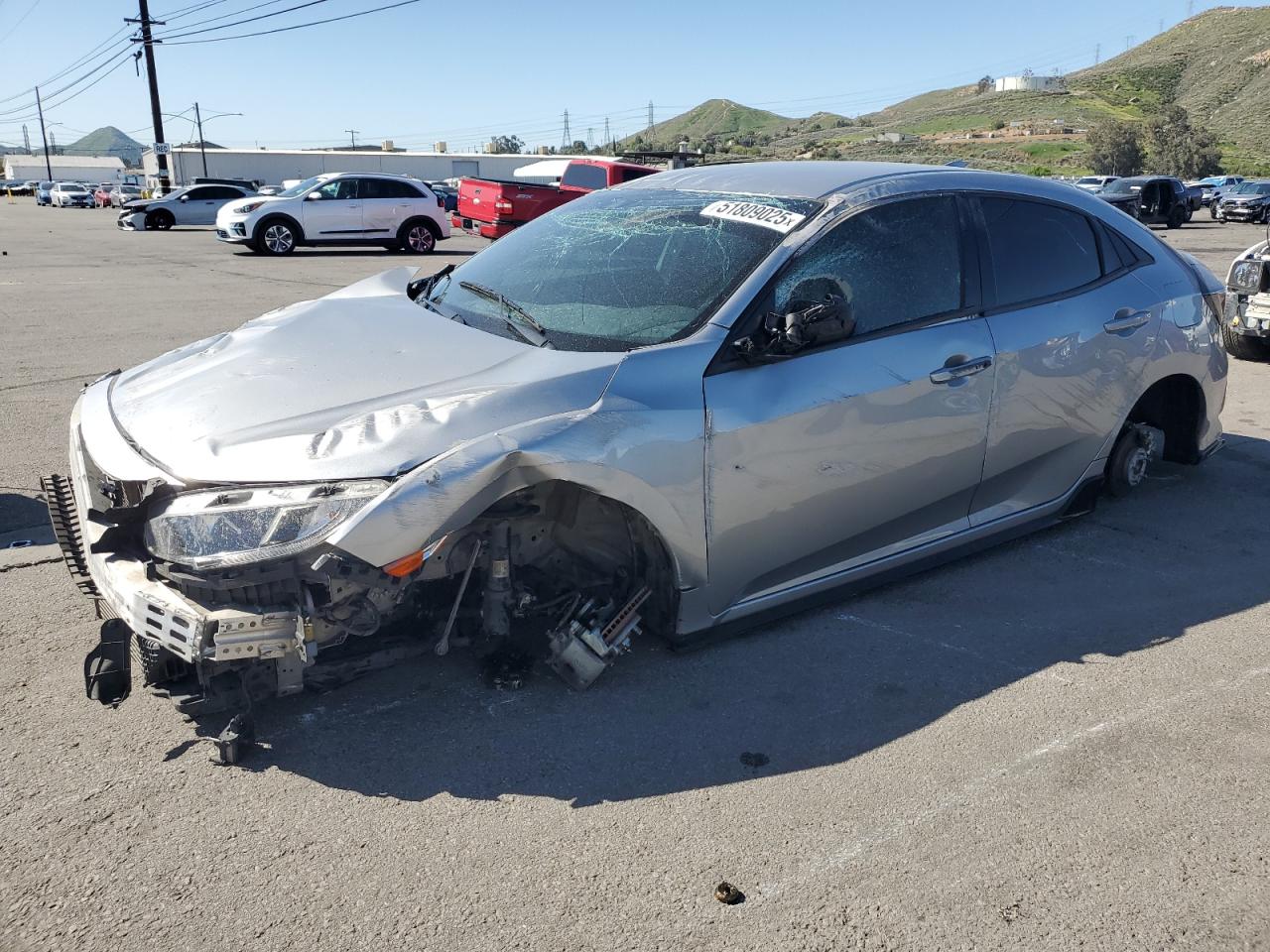 2021 Honda Civic Sport en Venta en Colton, CA - Rollover