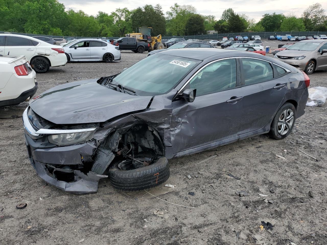 2017 Honda Civic Lx на продаже в Madisonville, TN - Undercarriage