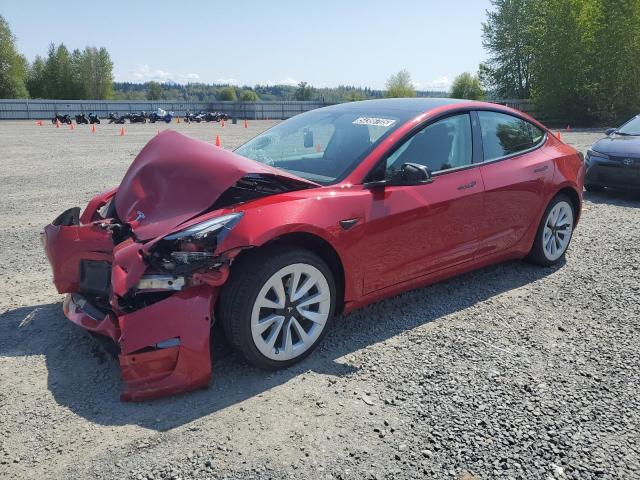  TESLA MODEL 3 2022 Czerwony