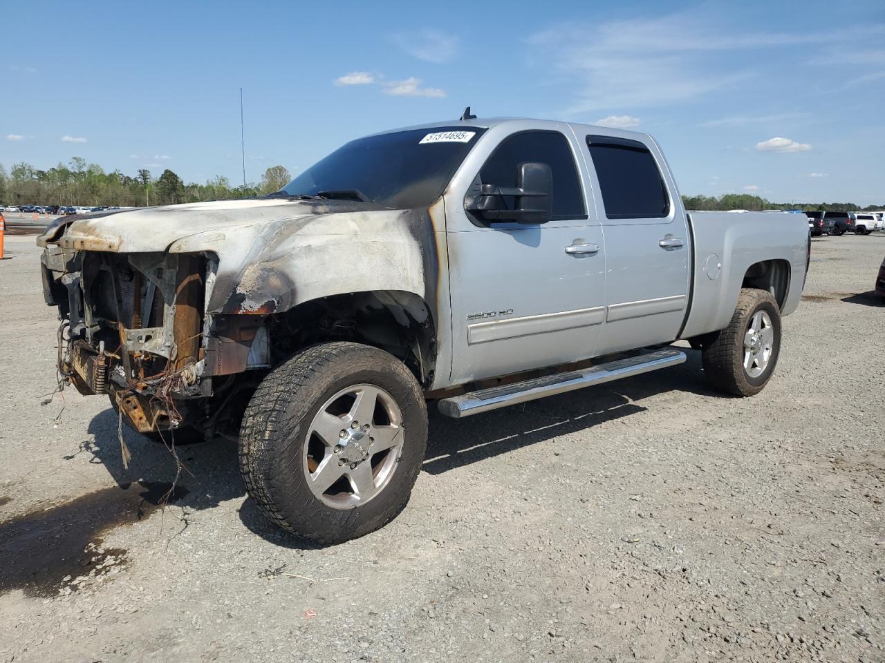 2013 Gmc Sierra K2500 Slt за продажба в Lumberton, NC - Burn