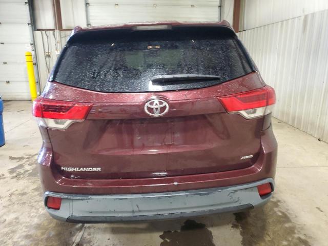  TOYOTA HIGHLANDER 2017 Burgundy
