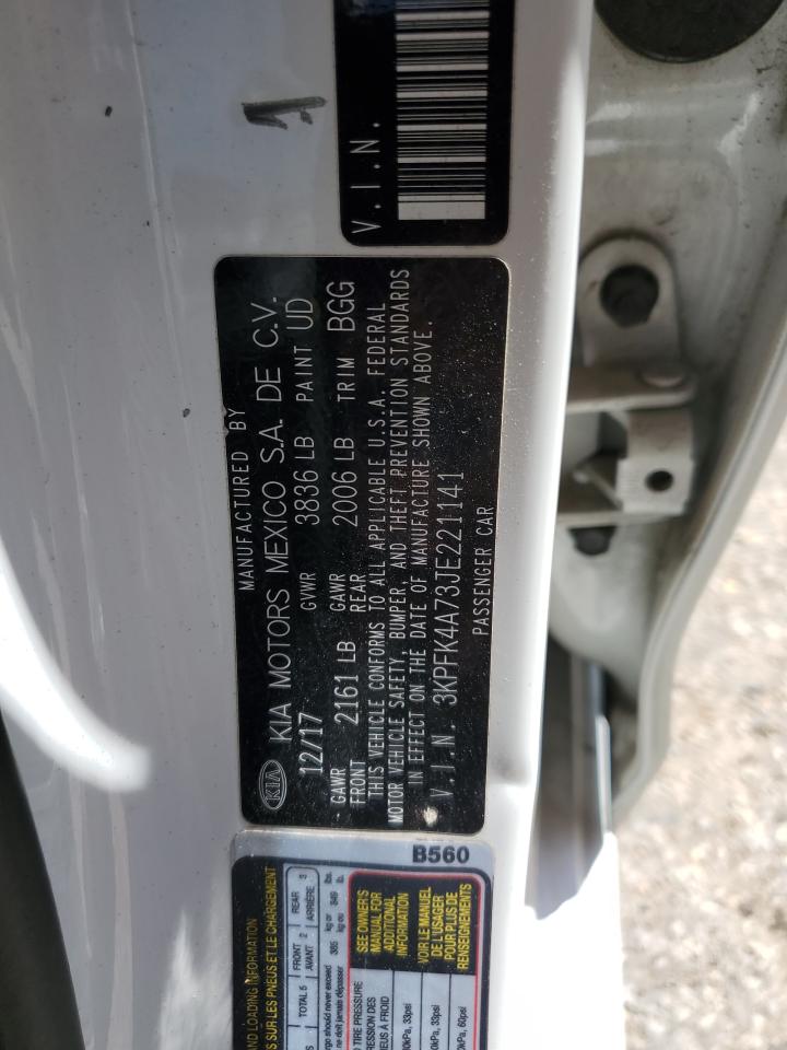 2018 Kia Forte Lx VIN: 3KPFK4A73JE221141 Lot: 51941015