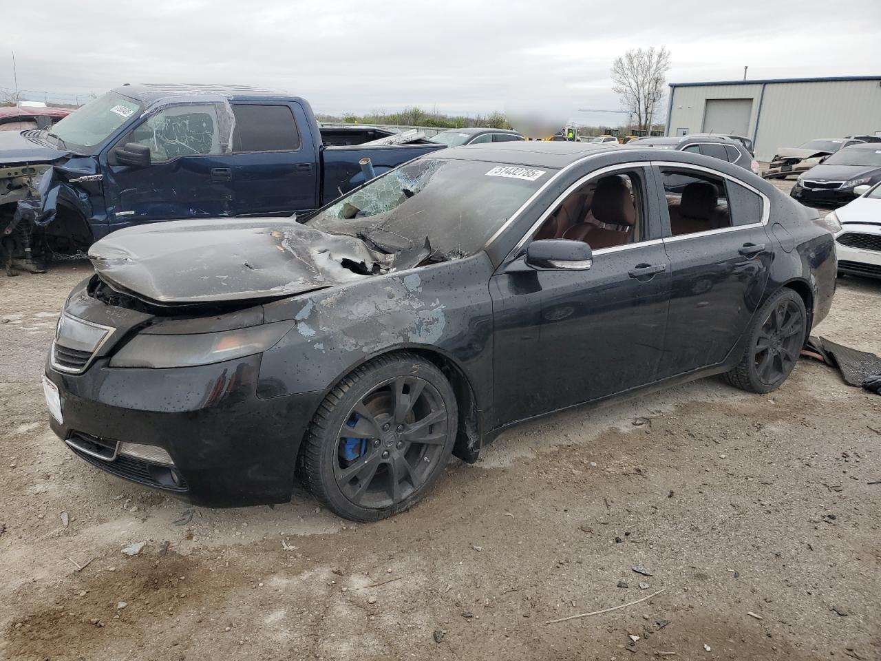 2012 Acura Tl  na sprzedaż w Kansas City, KS - Burn - Engine