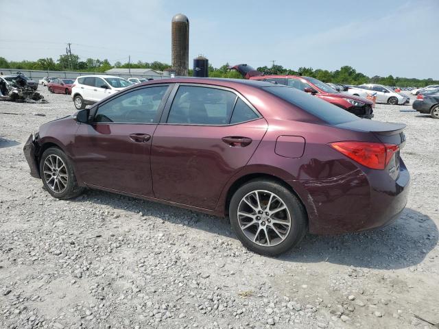Sedans TOYOTA COROLLA 2017 Burgundy